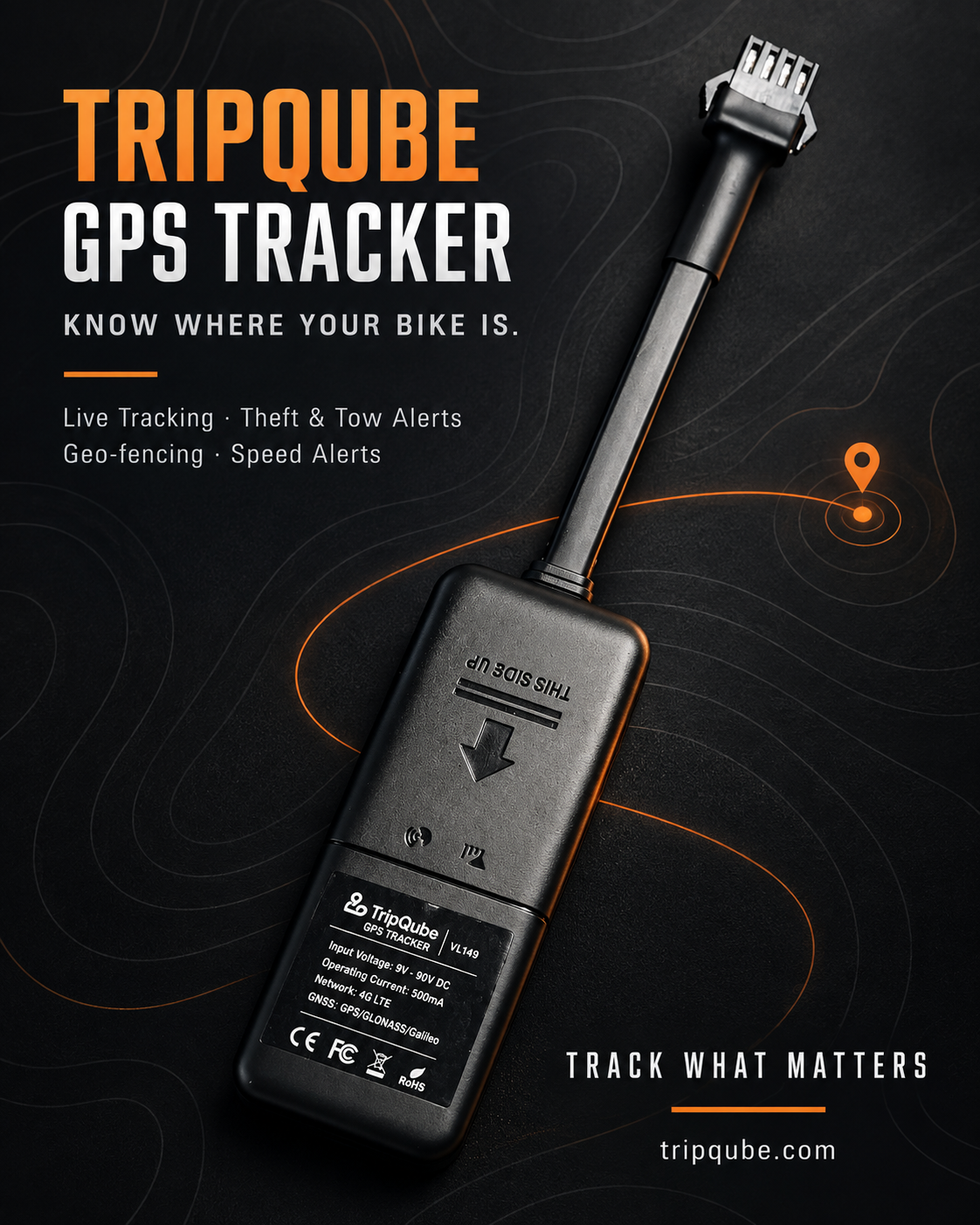 TripQube Pro Wired GPS Tracker