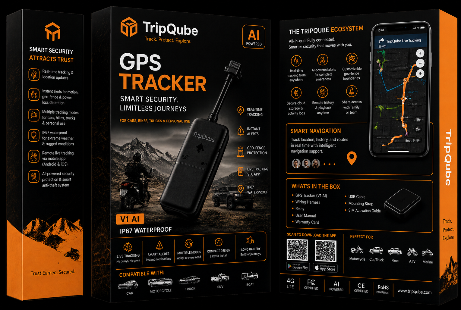 TripQube Pro Wired GPS Tracker