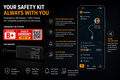 Vehicle Safety Kit – GPS Tracker + Emergency QR Sticker