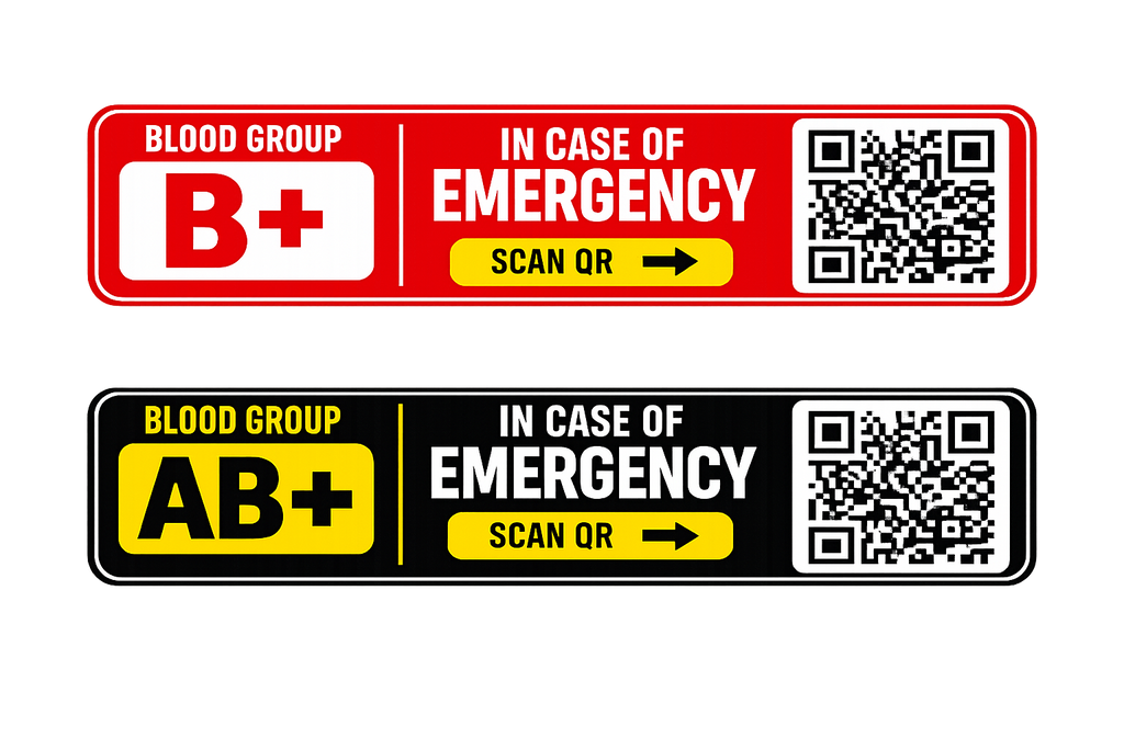 Emergency QR Stickers